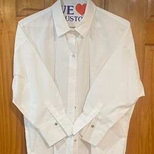 White Zara Shirt Dress